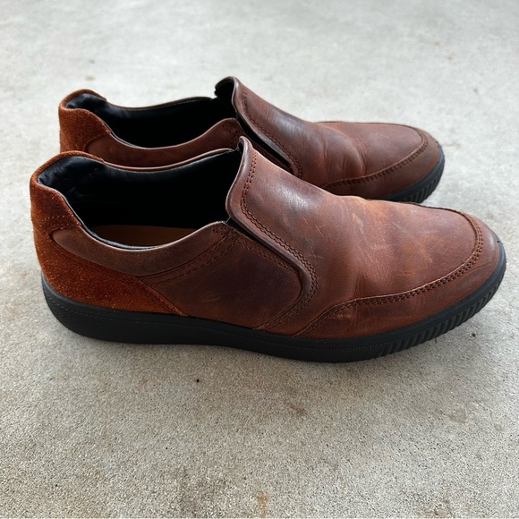 Hotter Leather Slip On Brown Shoes Men’s Size 9.5 Made in England main image 12